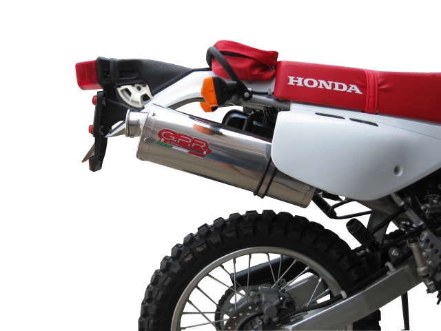 Exhaust compatible with Kawasaki KLR650 KLR650 R-C 1988-2025, Trioval, Slip-on exhaust including link pipe and removable db killer 