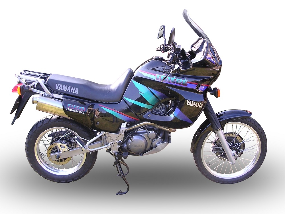 Exhaust compatible with Yamaha Xtz 660 Teneré 1991-1998, Trioval, Slip-on exhaust including removable db killer and link pipe, not EPA-compliant 