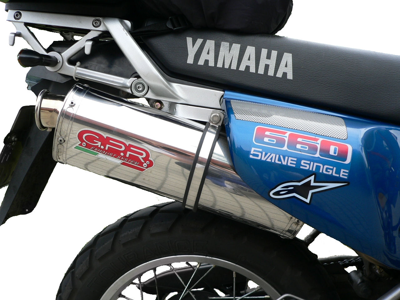 Exhaust compatible with Yamaha Xtz 660 Teneré 1991-1998, Trioval, Slip-on exhaust including removable db killer and link pipe, not EPA-compliant 