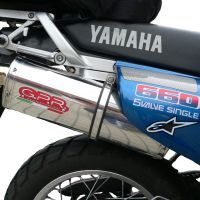 Exhaust compatible with Yamaha Xtz 660 Teneré 1991-1998, Trioval, Slip-on exhaust including removable db killer and link pipe, not EPA-compliant 