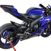 Exhaust compatible with Yamaha Yzf R6 2017-2025, Furore Poppy, Slip-on exhaust including link pipe 