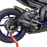 GPR exhaust compatible with Yamaha Yzf R6 2017-2025, Furore Nero, Slip-on exhaust including link pipe 