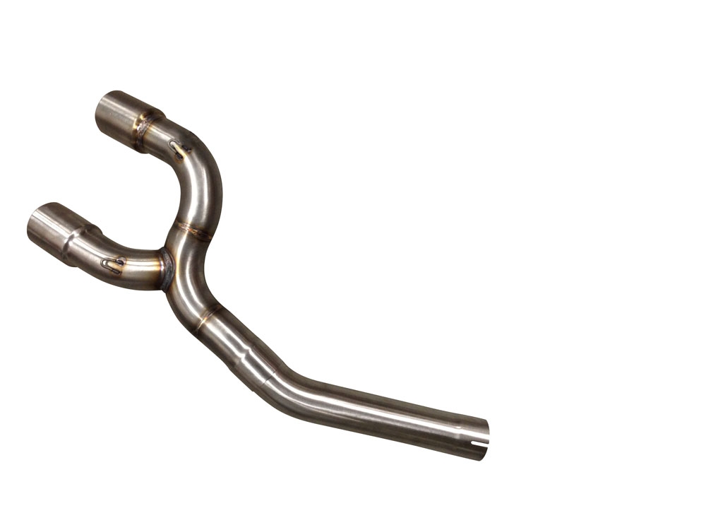 Exhaust compatible with Yamaha Fz6 600-Fazer S1-S2 2004-2013, M3 Inox , Dual slip-on including removable db killers and link pipes, EPA-compliant 