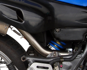 GPR exhaust compatible with Yamaha Xt 600 - E - K 1985-2002, Trioval, Slip-on exhaust including removable db killer and link pipe, EPA-compliant 