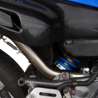 GPR exhaust compatible with Yamaha Xt 600 - E - K 1985-2002, Trioval, Slip-on exhaust including removable db killer and link pipe, EPA-compliant 