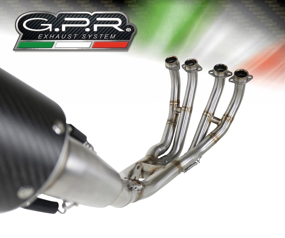 GPR exhaust compatible with Yamaha Yzf R6 2017-2024, M3 Titanium Natural, Full system exhaust 