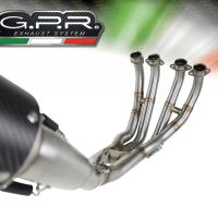GPR exhaust compatible with Yamaha Yzf R6 2017-2024, M3 Titanium Natural, Full system exhaust 