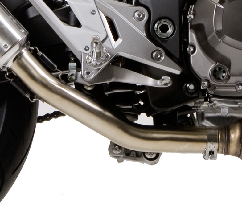 Exhaust compatible with Kawasaki Z-800E 2009-2016, M3 Poppy , Slip-on exhaust including removable db killer and link pipe, EPA-compliant 
