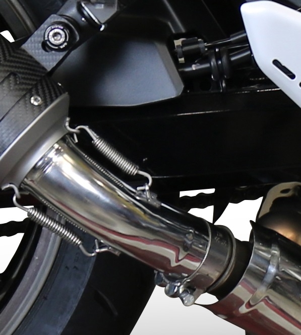 Exhaust compatible with Kawasaki Z900RS 2021-2024, Ultracone, Slip-on exhaust including removable db killer and link pipe 