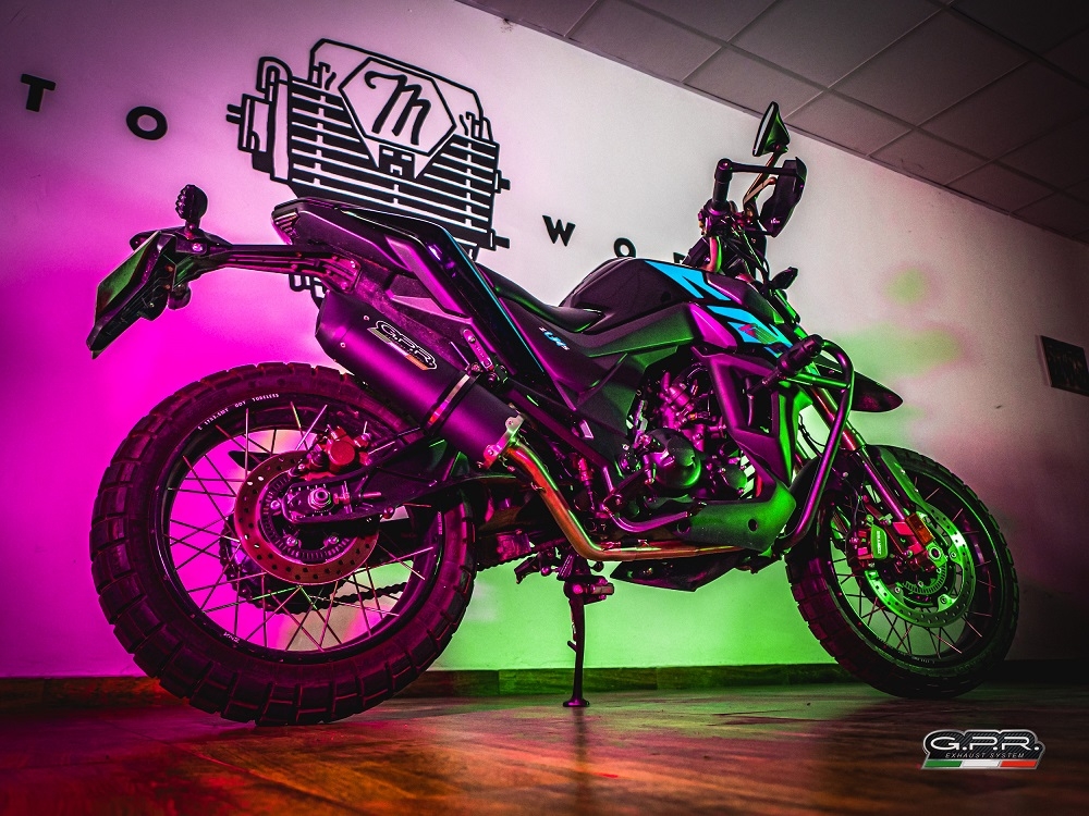 Exhaust compatible with Zontes Zt 125 G1 - U - U1 - Z2 2020-2024, Furore Nero, Full system exhaust, including removable db killer 
