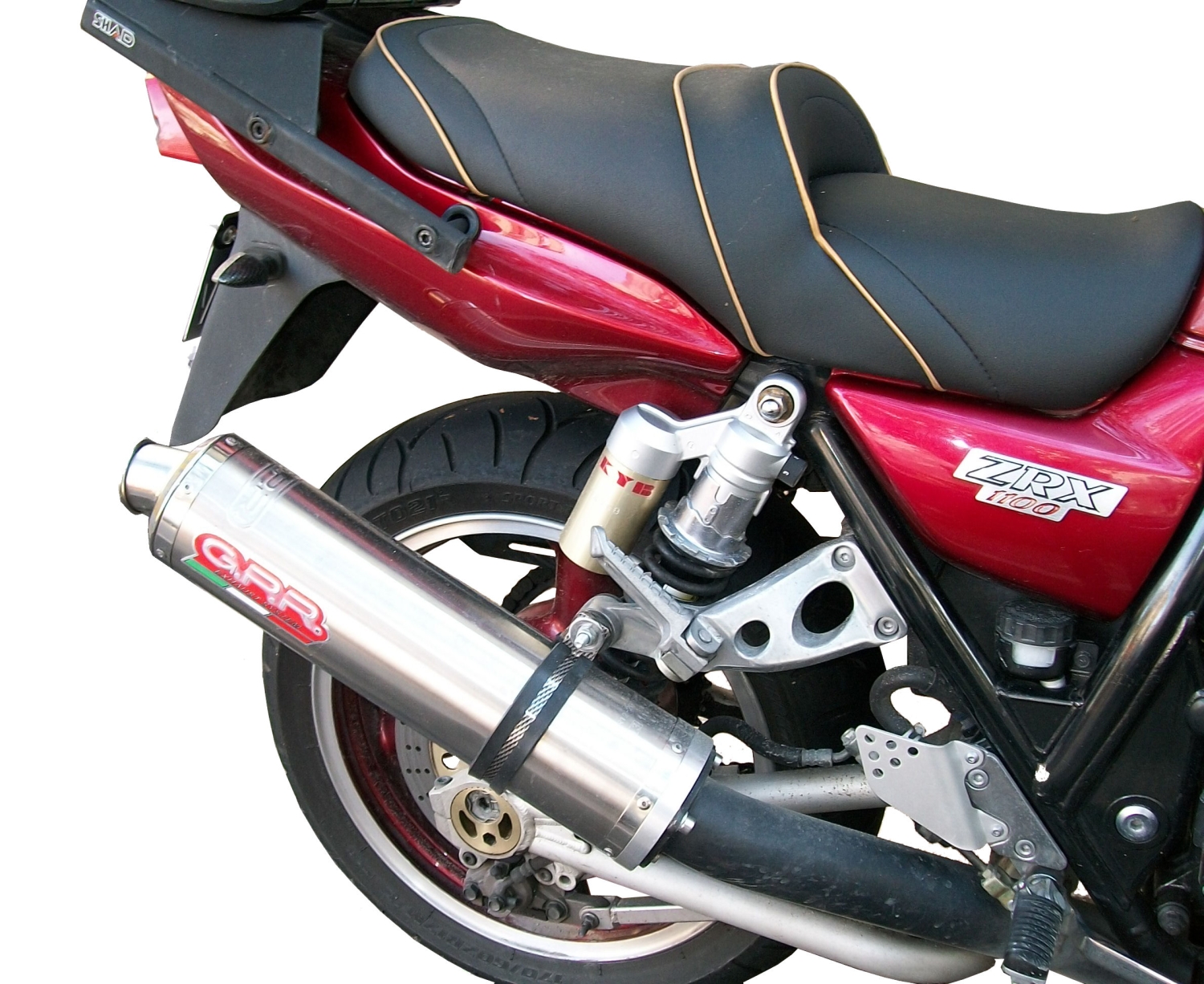 GPR exhaust compatible with Kawasaki ZRX-1100 1998-2001, Inox Tondo, Bolt-on silencer including removable db killer, EPA-compliant 