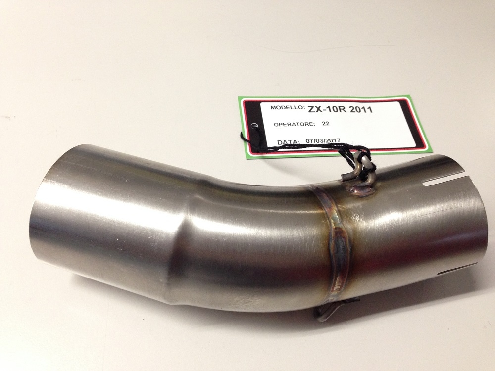 Exhaust compatible with Kawasaki ZX-10R 2010-2015, M3 Poppy , Slip-on exhaust including link pipe 