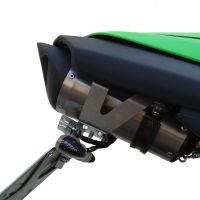 Exhaust compatible with Kawasaki Zx-6R 2005-2006, Tiburon Titanium, Slip-on exhaust including removable db killer and link pipe, EPA-compliant 