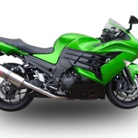 GPR exhaust compatible with Kawasaki ZX-14R 2008-2011, Trioval, Dual slip-on including removable db killers and link pipes, not EPA-compliant 