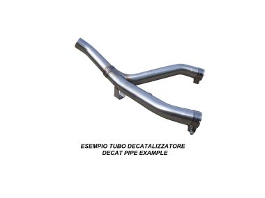GPR escape compatible con  Ducati Hypermotard 1100 -1100 Evo  2007-2012, Decatalizzatore, Tubo supresor de catalizador 