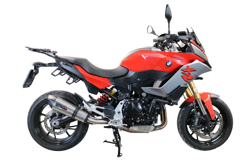 Exhaust compatible with Bmw F900XR F900R 2020-2025, GP Evo4 Titanium, Slip-on exhaust including removable db killer and link pipe 