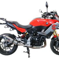 Exhaust compatible with Bmw F900XR F900R 2020-2025, GP Evo4 Titanium, Slip-on exhaust including removable db killer and link pipe 