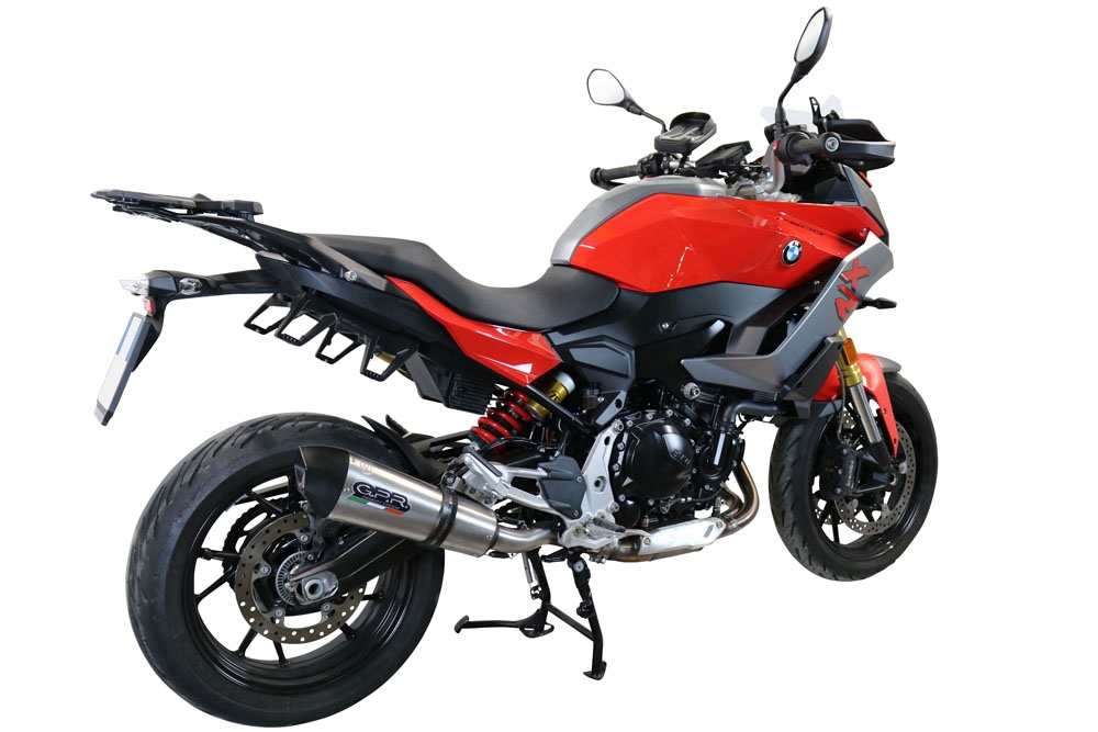 Exhaust compatible with Bmw F900XR F900R 2020-2025, GP Evo4 Titanium, Slip-on exhaust including removable db killer and link pipe 