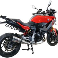 Exhaust compatible with Bmw F900XR F900R 2020-2025, GP Evo4 Titanium, Slip-on exhaust including removable db killer and link pipe 