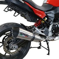 Exhaust compatible with Bmw F900XR F900R 2020-2025, GP Evo4 Titanium, Slip-on exhaust including removable db killer and link pipe 