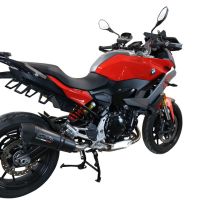 Exhaust compatible with Bmw F900XR F900R 2020-2025, GP Evo4 Black Titanium, Slip-on exhaust including removable db killer and link pipe 
