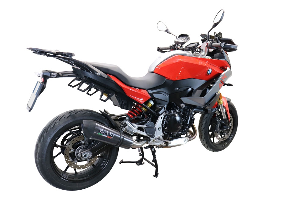 Exhaust compatible with Bmw F900XR F900R 2020-2025, GP Evo4 Poppy, Slip-on exhaust including removable db killer and link pipe 