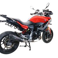 Exhaust compatible with Bmw F900XR F900R 2020-2025, GP Evo4 Poppy, Slip-on exhaust including removable db killer and link pipe 