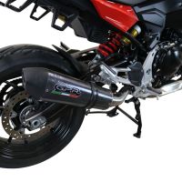 Exhaust compatible with Bmw F900XR F900R 2020-2025, GP Evo4 Poppy, Slip-on exhaust including removable db killer and link pipe 