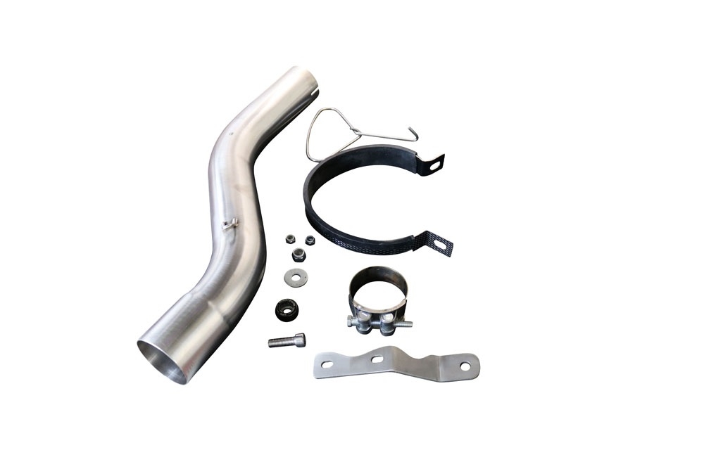 Exhaust compatible with Bmw F900XR F900R 2020-2025, GP Evo4 Poppy, Slip-on exhaust including removable db killer and link pipe 
