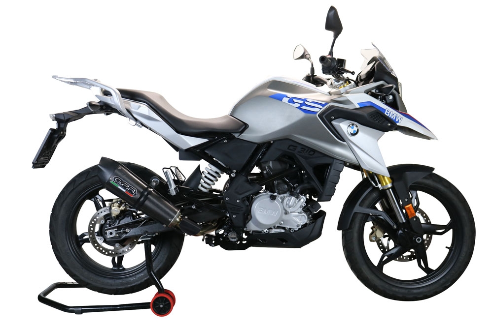 Exhaust compatible with Bmw G310GS 2017-2021, GP Evo4 Poppy, Full system exhaust, including removable db killer 