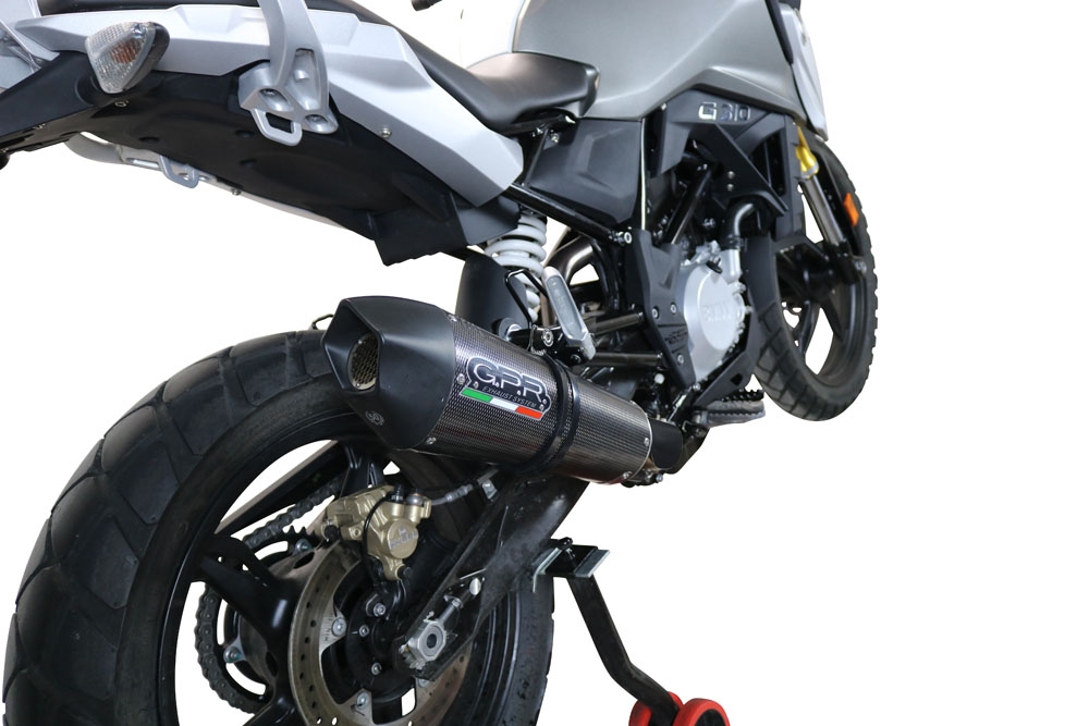 Exhaust compatible with Bmw G310GS 2017-2021, GP Evo4 Poppy, Full system exhaust, including removable db killer 