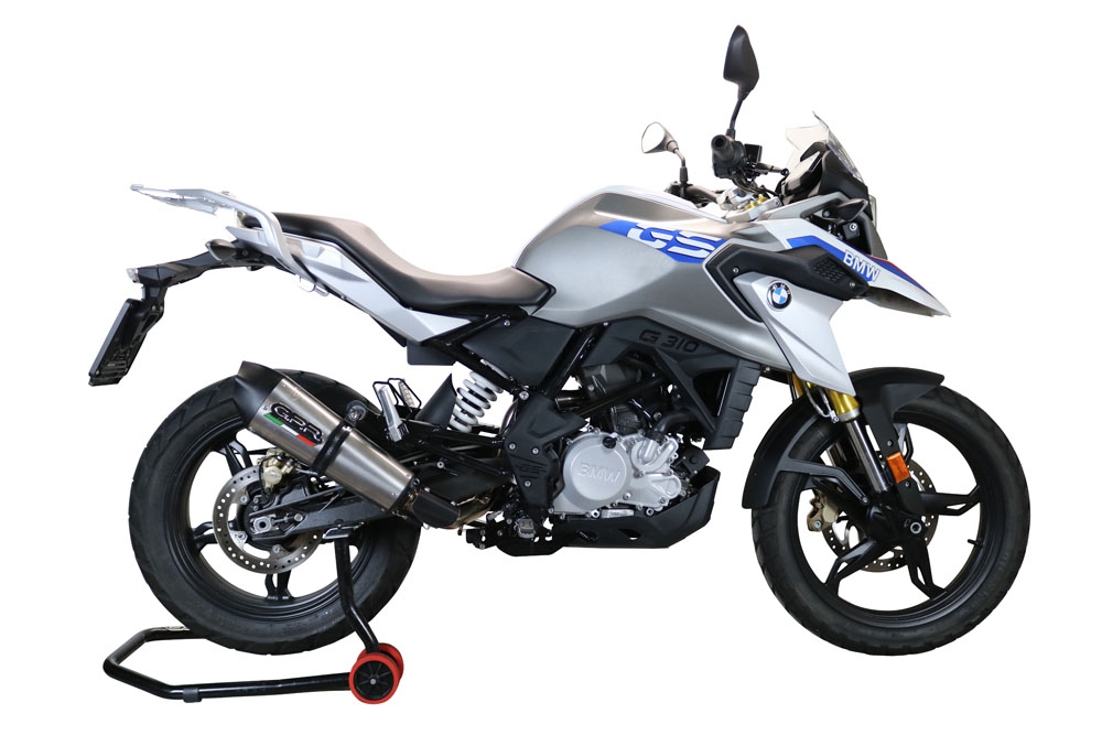 Exhaust compatible with Bmw G310GS 2017-2021, GP Evo4 Titanium, Full system exhaust, including removable db killer 