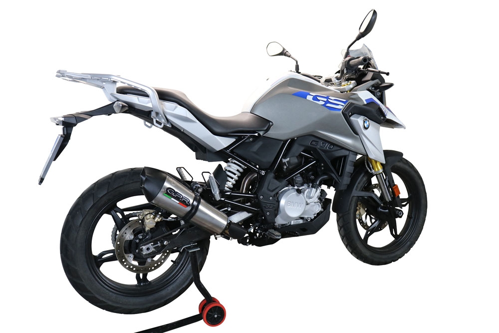 Exhaust compatible with Bmw G310GS 2017-2021, GP Evo4 Titanium, Full system exhaust, including removable db killer 