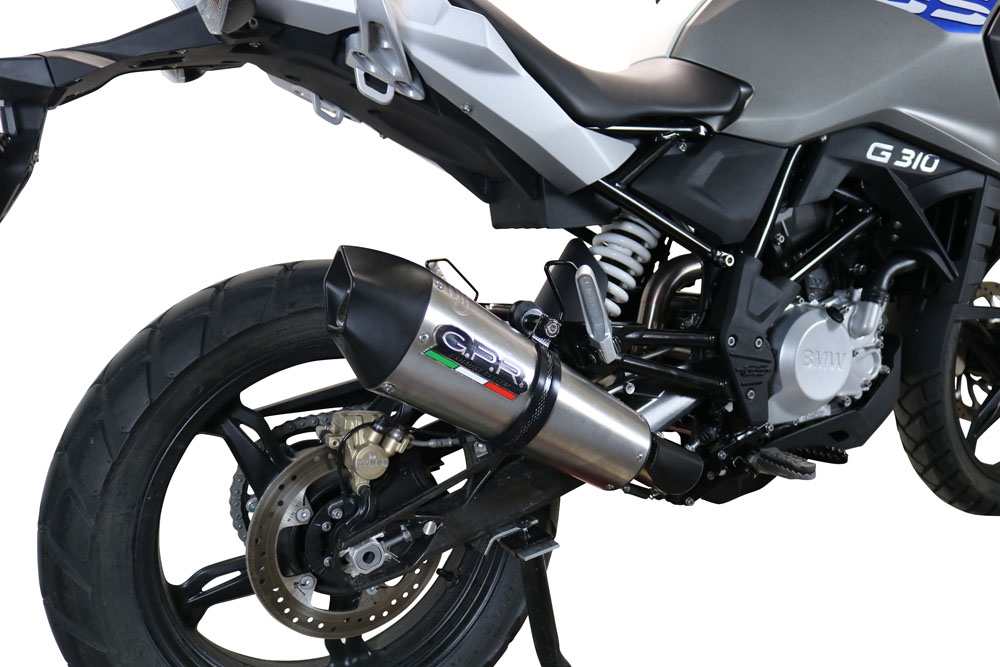 Exhaust compatible with Bmw G310GS 2017-2021, GP Evo4 Titanium, Full system exhaust, including removable db killer 