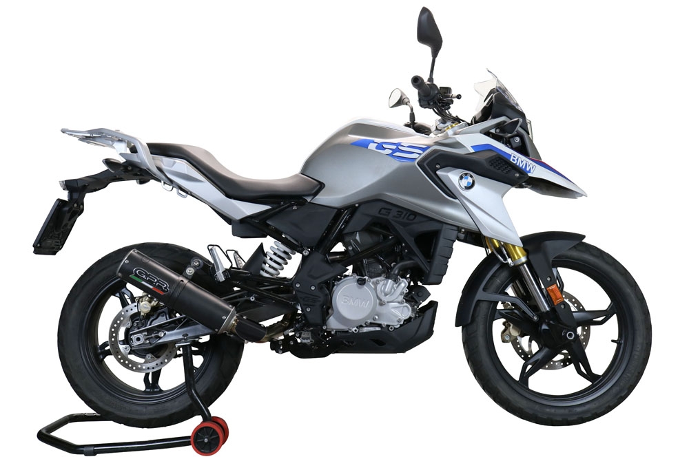 GPR exhaust compatible with Bmw G310GS 2022-2024, M3 Black Titanium, Full system exhaust including removable db killer and catalyst, EPA-compliant 