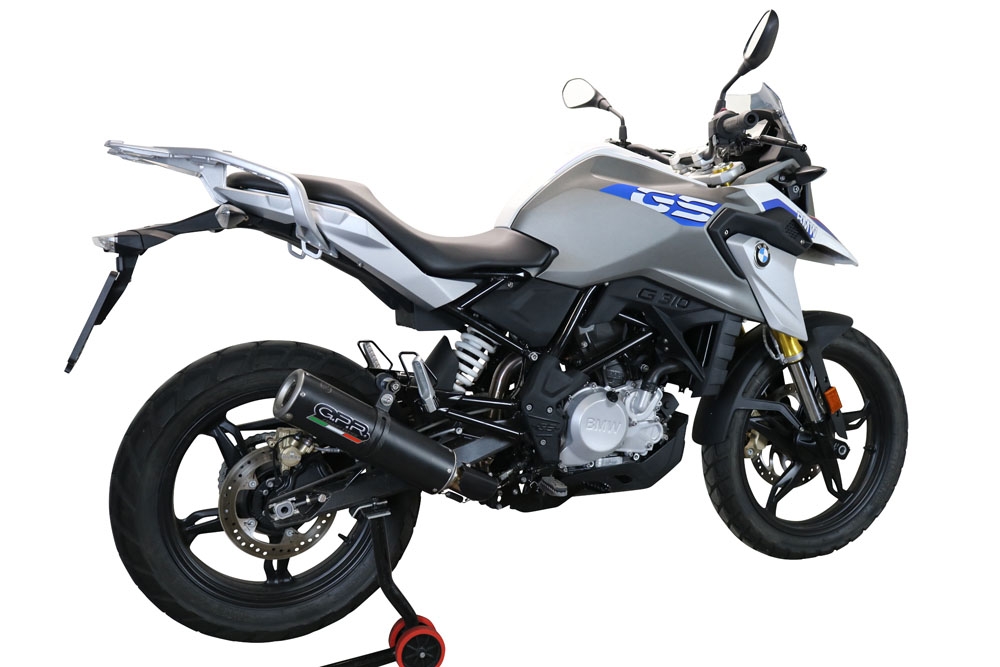 GPR exhaust compatible with Bmw G310GS 2022-2024, M3 Black Titanium, Full system exhaust including removable db killer and catalyst, EPA-compliant 