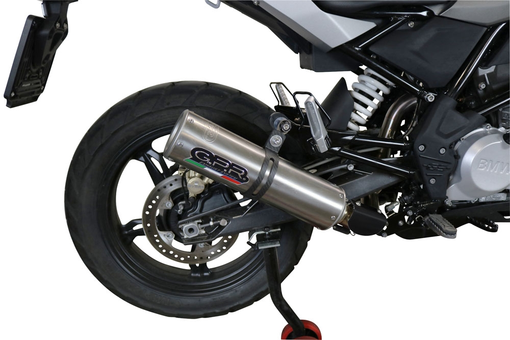 Exhaust compatible with Bmw G310GS 2022-2024, M3 Inox , Full system exhaust, including removable db killer 