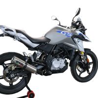 GPR exhaust compatible with Bmw G310GS 2017-2021, M3 Titanium Natural, Full system exhaust including removable db killer and catalyst, EPA-compliant 