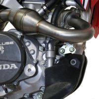 Exhaust compatible with Honda CRF450R/RX 2017-2020, Pentacross Inox, Full system exhaust, including dual silencers, removable db killers/spark arrestors 