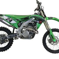 GPR exhaust compatible with  Kawasaki KX450X 2020-2020, Pentacross FULL Titanium, Full system exhaust, including removable db killer/spark arrestor 