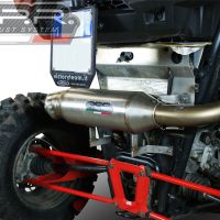 GPR escape compatible con  Polaris  Rzr XP 1000  2014-2023, Power Bomb, Escape legal, homologado, silenciador con db killer desmontable y tubo de conexión específico 