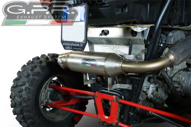 GPR escape compatible con  Polaris  Rzr XP 1000  2014-2023, Power Bomb, Escape legal, homologado, silenciador con db killer desmontable y tubo de conexión específico 