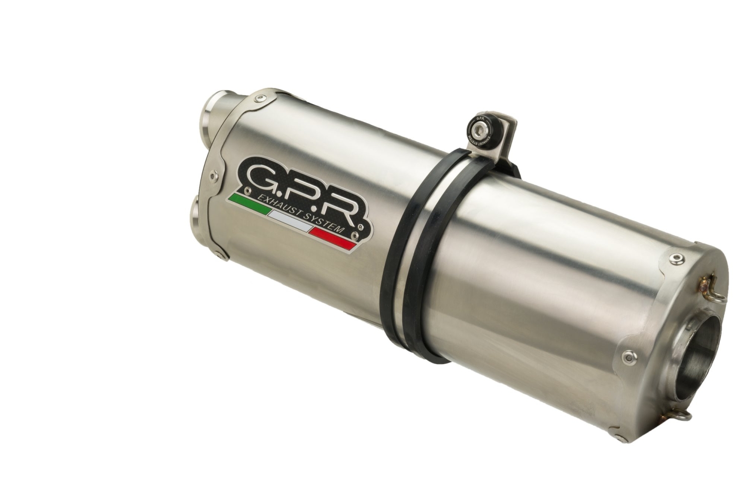 Exhaust compatible with Benelli Trk 702 2023-2024, Dual Inox, Slip-on exhaust including removable db killer and link pipe, EPA-compliant 