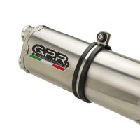 Exhaust compatible with Benelli Trk 702 2023-2024, Dual Inox, Slip-on exhaust including removable db killer and link pipe, EPA-compliant 