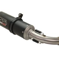 Exhaust compatible with Benelli Bn 125 2018-2020, M3 Black Titanium, Full system exhaust, including removable db killer 