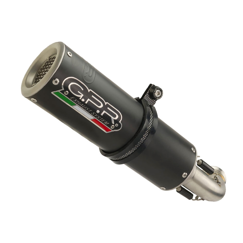 Exhaust compatible with Benelli Bn 125 2018-2020, M3 Black Titanium, Full system exhaust, including removable db killer 
