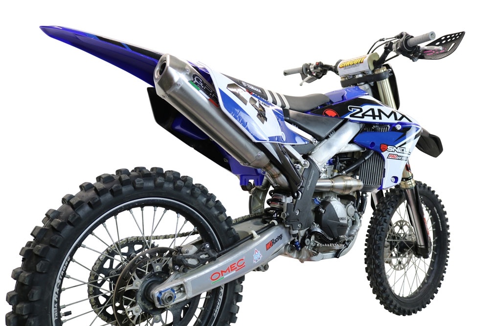 GPR exhaust compatible with Yamaha WR250F 2020-2024, Pentacross Inox, Full system exhaust, including removable db killer/spark arrestor 
