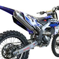 GPR exhaust compatible with Yamaha WR250F 2020-2024, Pentacross Inox, Full system exhaust, including removable db killer/spark arrestor 