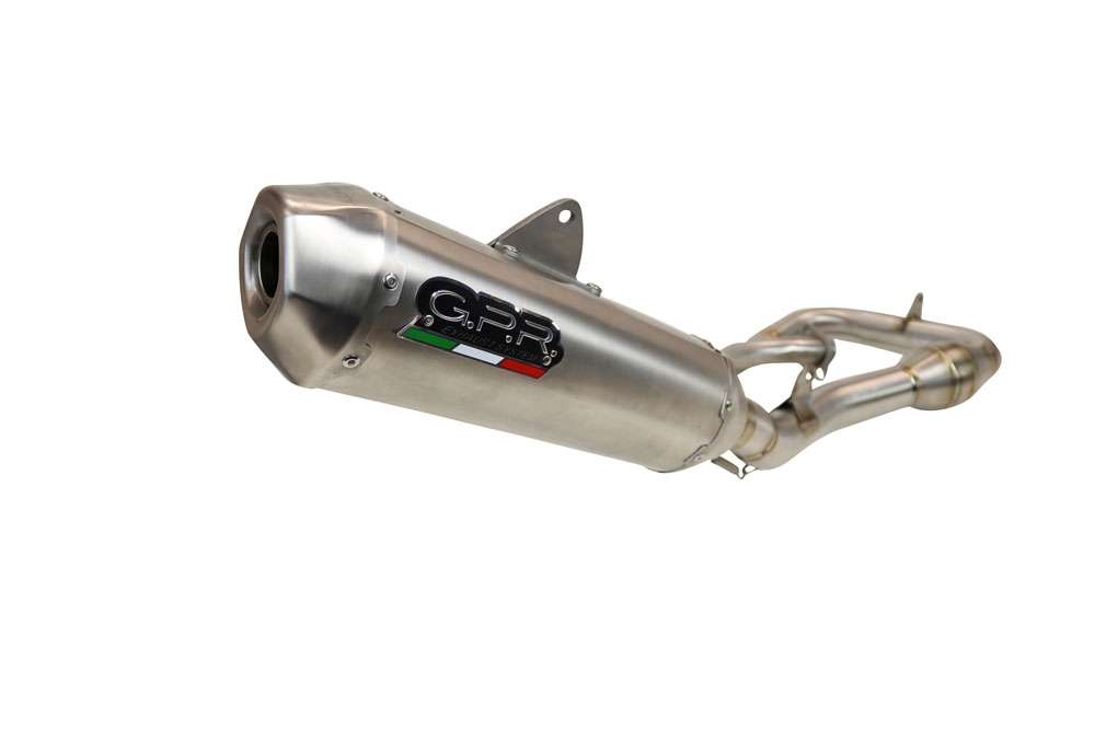 Exhaust compatible with Yamaha WR450F 2012-2015, Pentacross Inox, Slip-on exhaust, including link pipe and removable db killer spark/arrestor 
