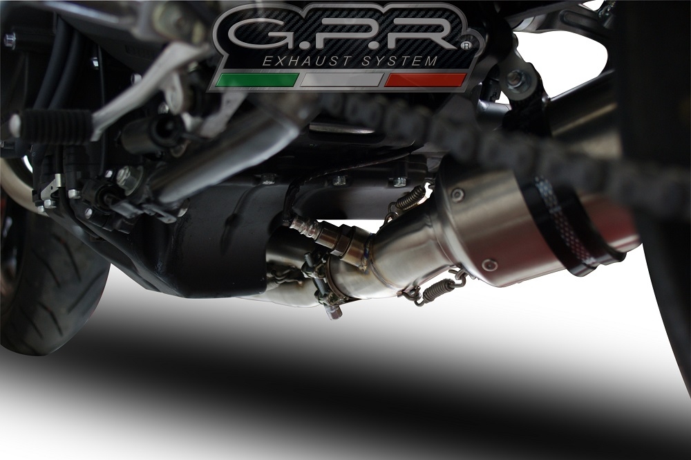 Exhaust compatible with Yamaha FJ-09 Tracer 2015-2016, Albus Ceramic, Full system exhaust including removable db killer and catalyst 